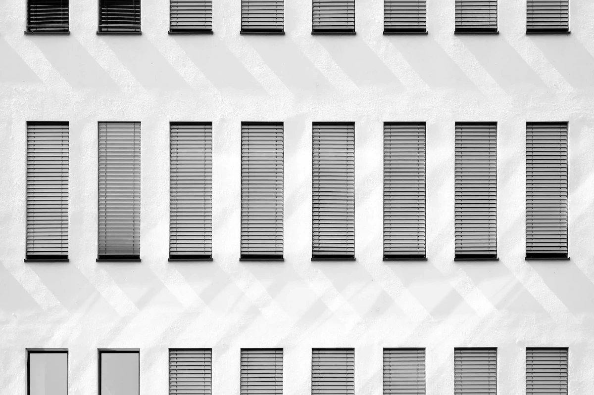 Windows of a building in Nuremberg,Germany